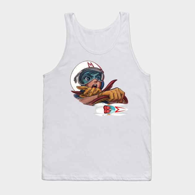 gogogo racer Tank Top by world radio 50 podcast